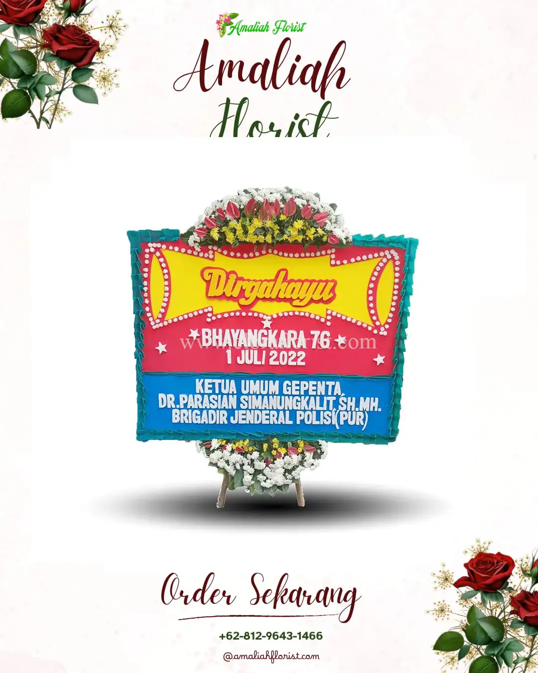 Papan Bunga HUT Ulang Tahun Banjarbaru Utara